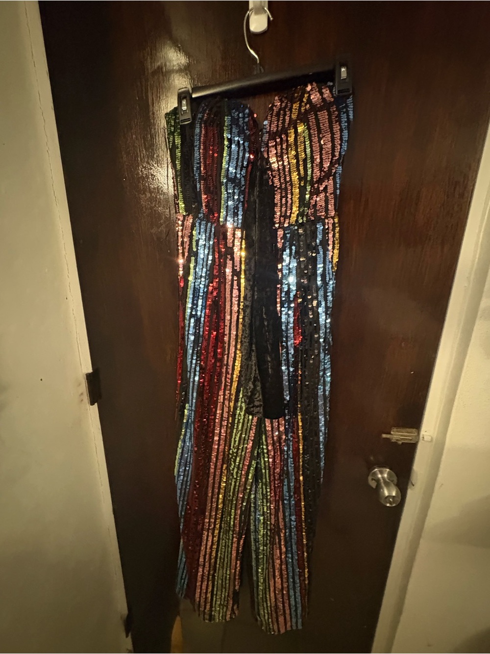 NWT L'ATISTE Multicolor Sequin Strapless Maxi Skirt. Size Small.